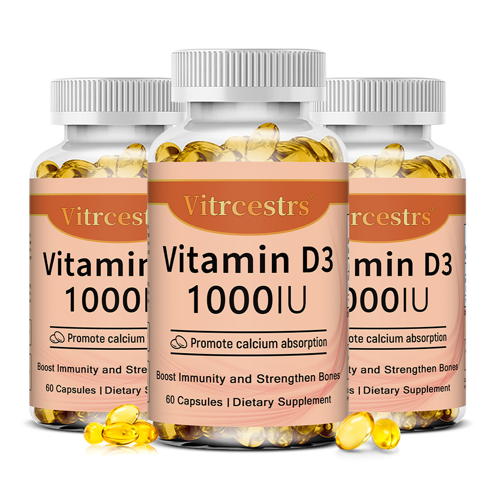 Health Wellness Vitamins - วิตามินดี 3 1000 IU ชนิดแคปซูล ช่วยบำรุงกระดูก