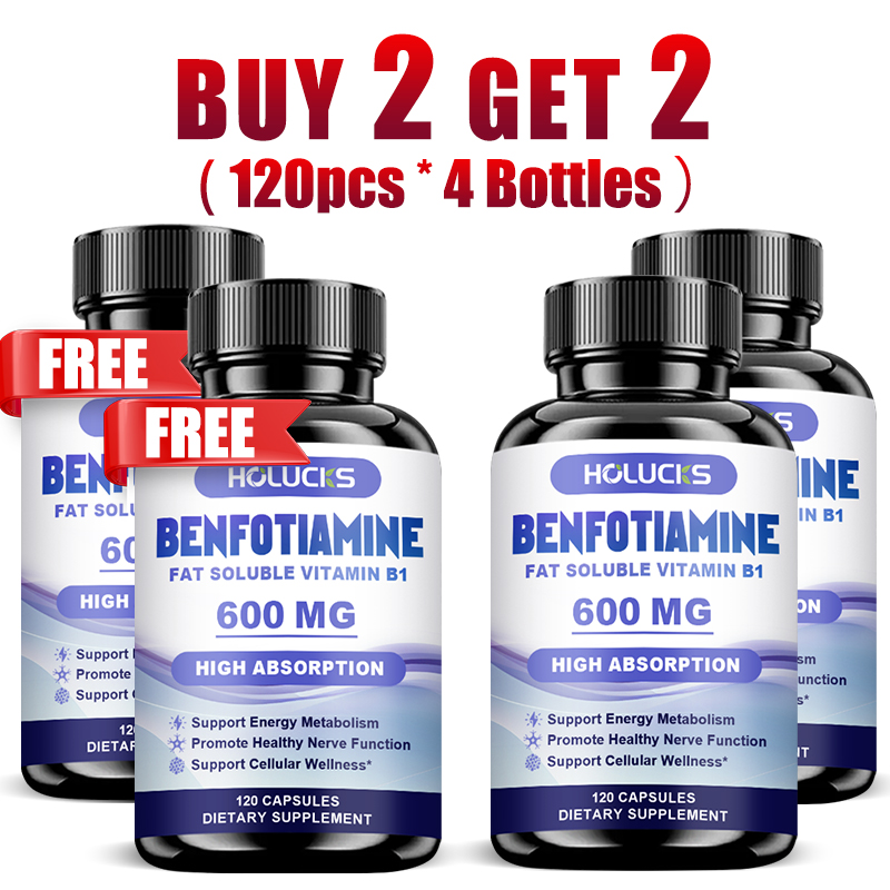 Health Wellness Vitamins - แคปซูลเบนโฟไทเอมีน พร้อมวิตามินบี 1 ที่ละลายในไขมัน ช่วยบำรุงสุขภาพเส้นประสาท การเผาผลาญพลังงาน