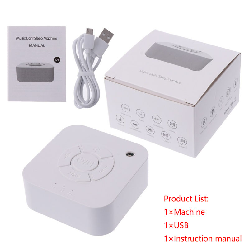White Noise Machine Sleep - เครื่องเสียงสีขาว USB ชาร์จตั้งเวลาปิดเครื่อง Sleep Sound Machine