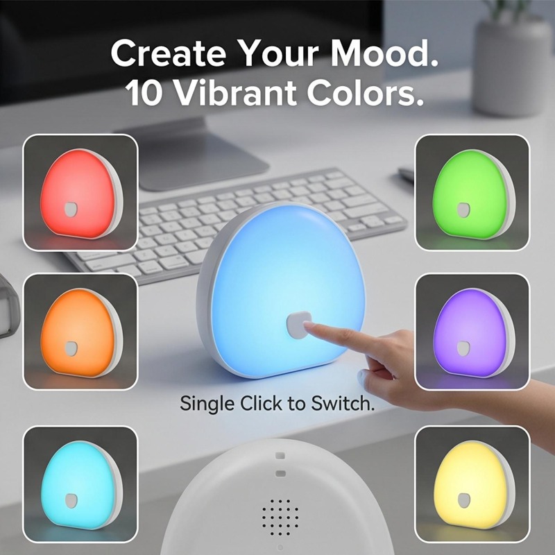 เครื่องเสียงช่วยการนอนหลับ RGB - White Noise Machine Sleep บทวิจารณ์และราคา