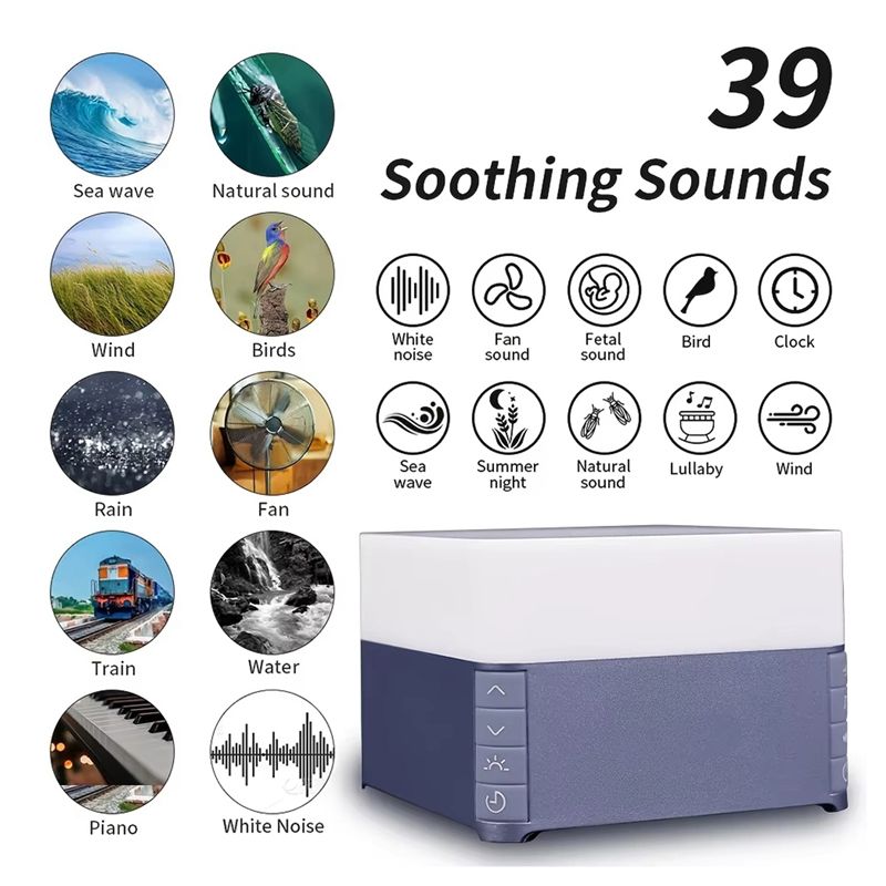 เครื่องเสียงไวท์นอยซ์ FBIL สำห - White Noise Machine Sleep บทวิจารณ์และราคา