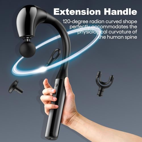 ปืนนวดรูปตัวยูพร้อมด้ามจับยาวเ - Massage Gun Deep Tissue บทวิจารณ์และราคา