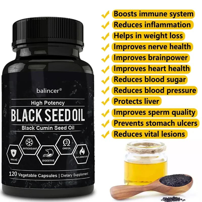 น้ำมันเมล็ดยี่หร่าสีดำ-รองรับร - Health Wellness Vitamins บทวิจารณ์และราคา