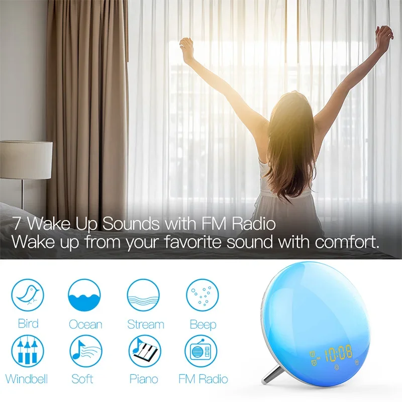 WiFi Tuya Smart Life Wake Up L - White Noise Machine Sleep บทวิจารณ์และราคา