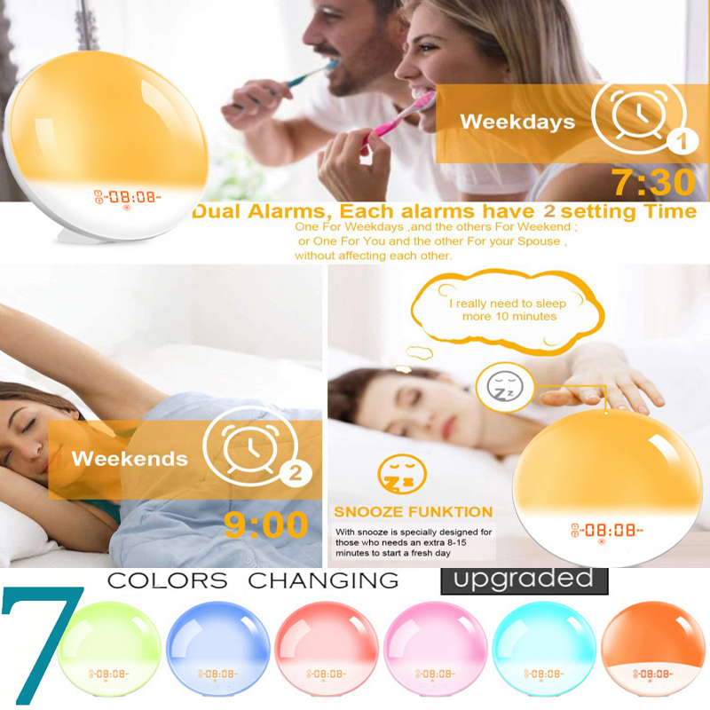 นาฬิกาปลุกไฟปลุกพร้อมการจําลอง - White Noise Machine Sleep บทวิจารณ์และราคา