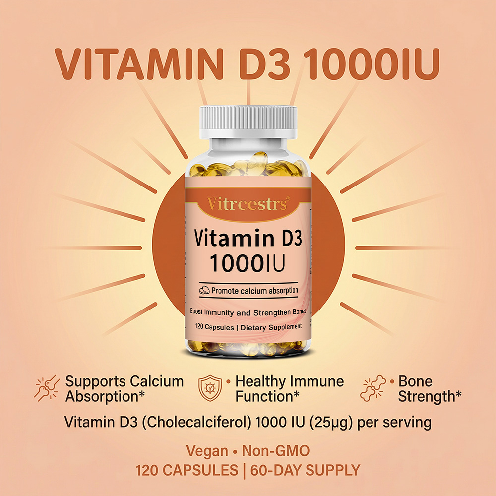 วิตามินดี 3 1000 IU ชนิดแคปซูล - Health Wellness Vitamins บทวิจารณ์และราคา