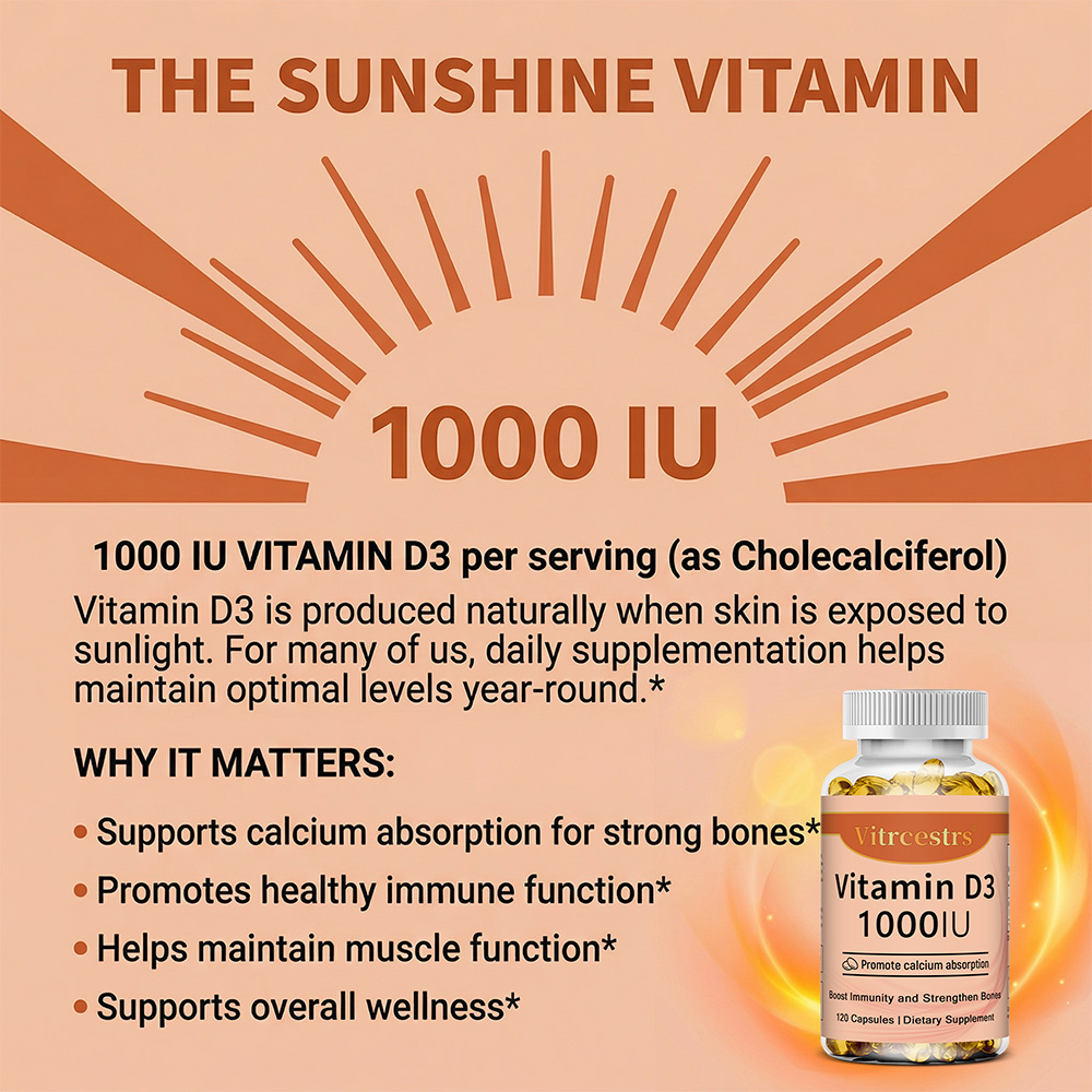 วิตามินดี 3 1000 IU ชนิดแคปซูล - Health Wellness Vitamins บทวิจารณ์และราคา