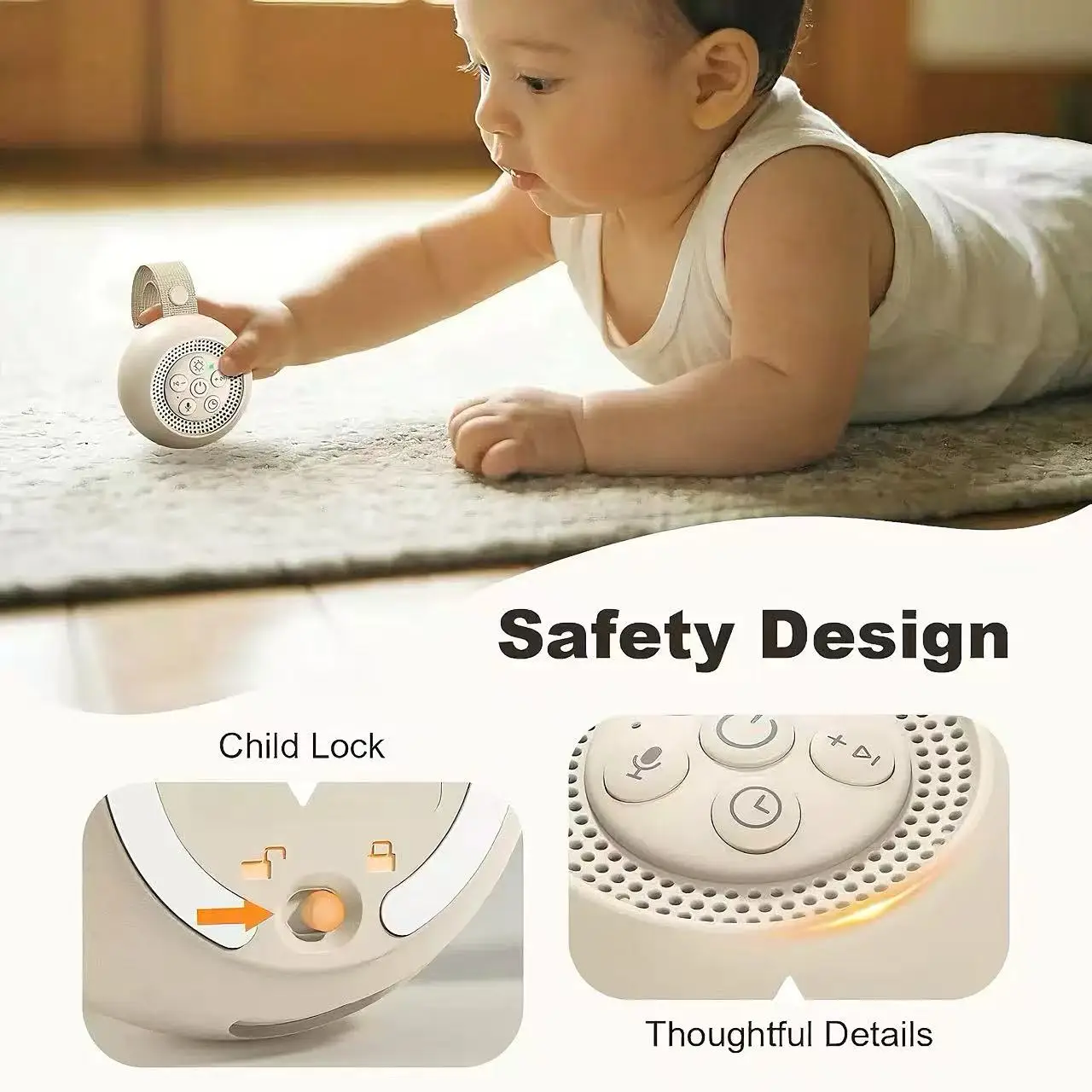 เครื่องเสียงไวท์นอยส์พร้อมไฟกล - White Noise Machine Sleep บทวิจารณ์และราคา