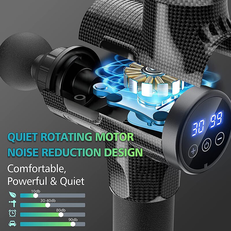 ปืนนวดเนื้อเยื่อส่วนลึกเครื่อง - Massage Gun Deep Tissue บทวิจารณ์และราคา
