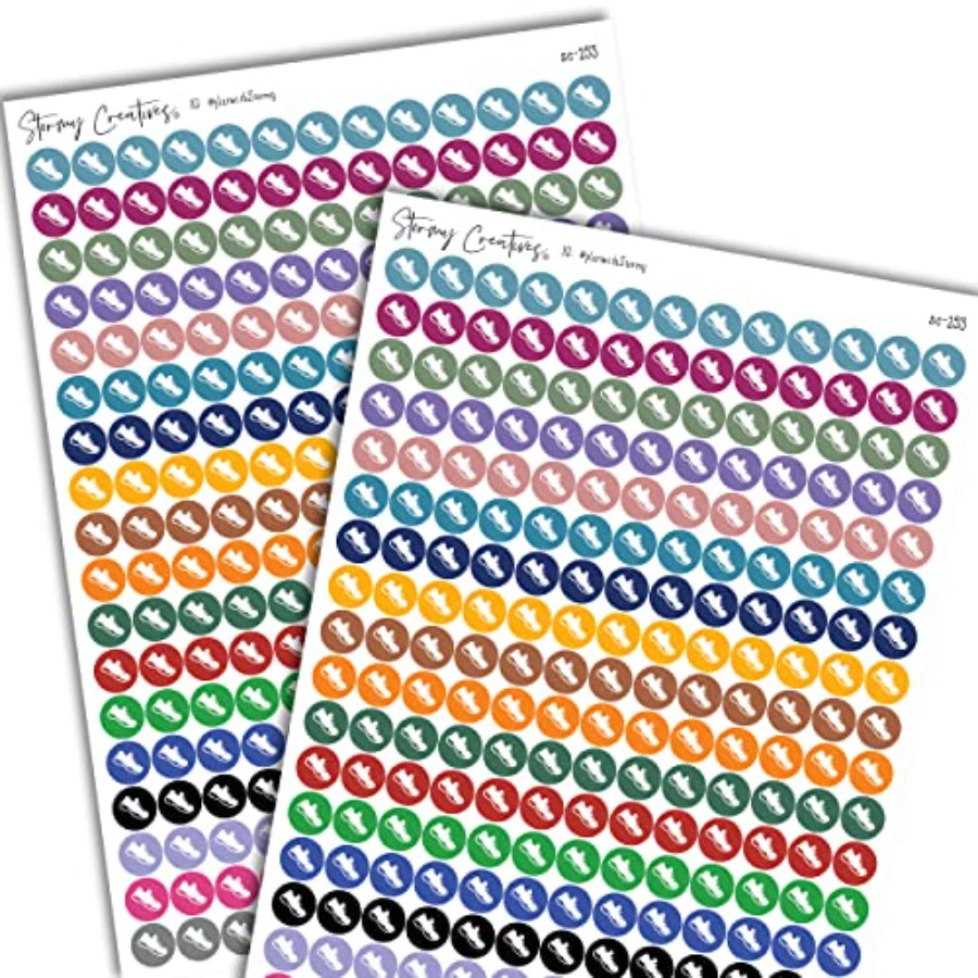 สติกเกอร์ตกแต่งรูปไอคอนรองเท้า - Health Wellness Planner บทวิจารณ์และราคา