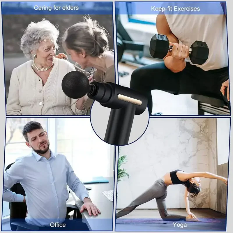 2024 แบบพกพา fascia ปืนกลับคอข - Massage Gun Deep Tissue บทวิจารณ์และราคา