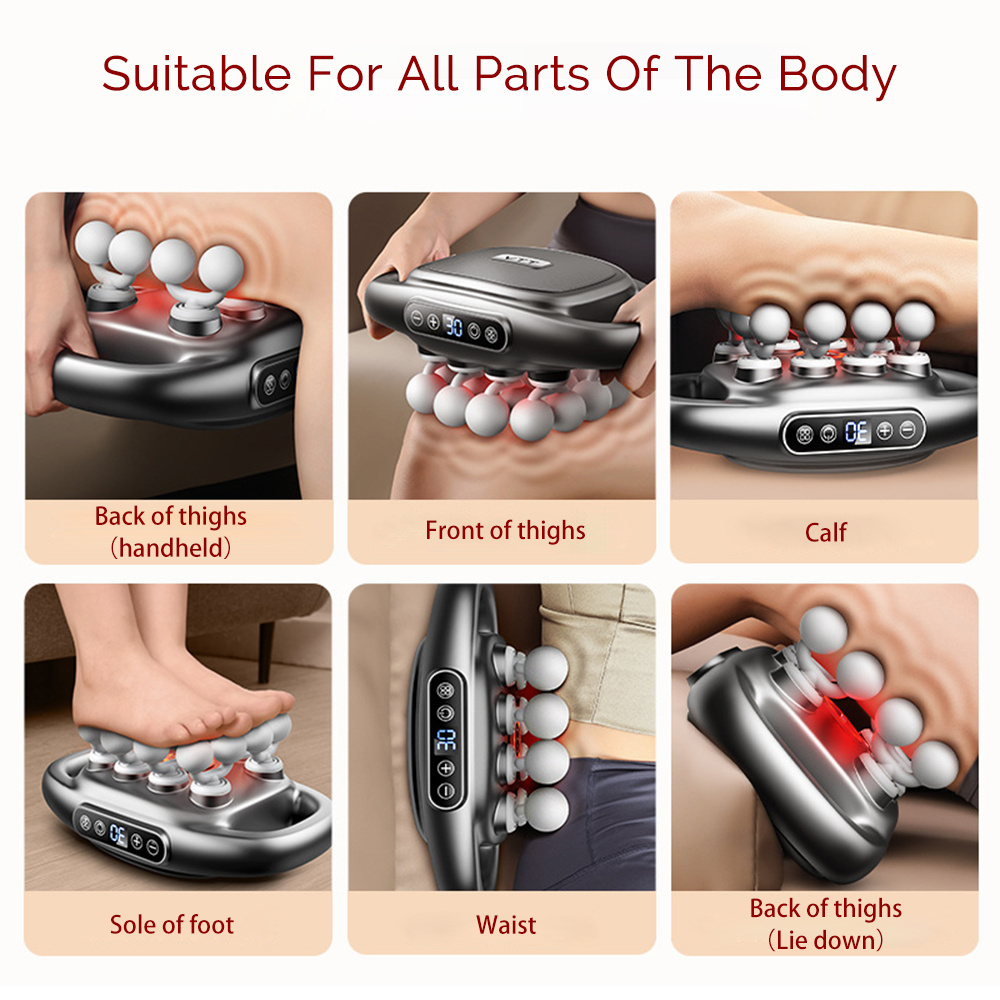 16 หัว Fascia ปืนการสั่นสะเทือ - Massage Gun Deep Tissue บทวิจารณ์และราคา