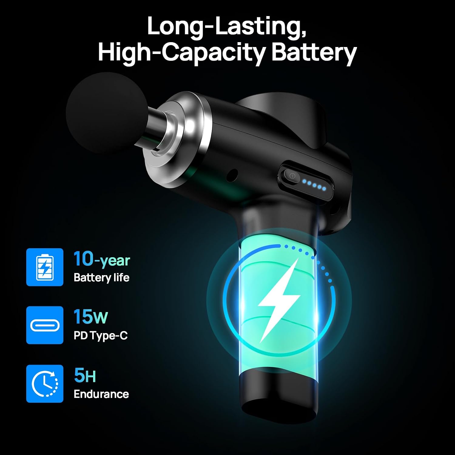 ปืนนวดกระแทกเนื้อเยื่อส่วนลึก  - Massage Gun Deep Tissue บทวิจารณ์และราคา