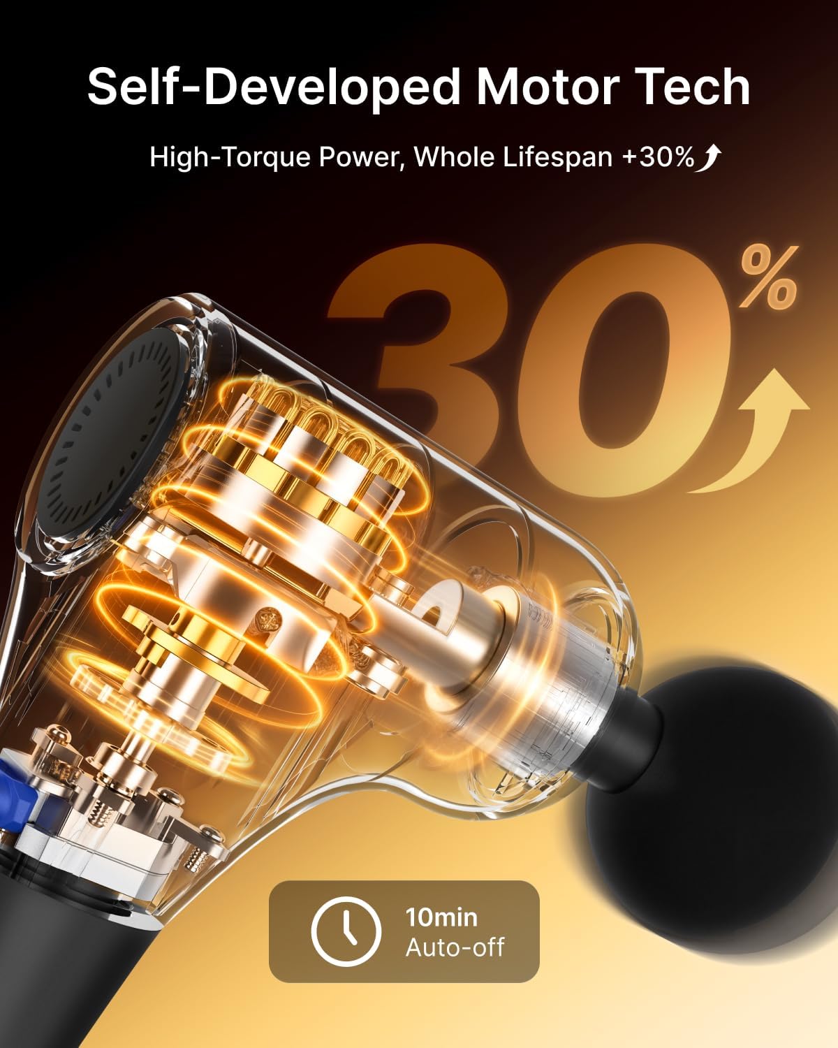 ปืนนวด 4-in-1 พร้อมด้ามต่อขยาย - Massage Gun Deep Tissue บทวิจารณ์และราคา
